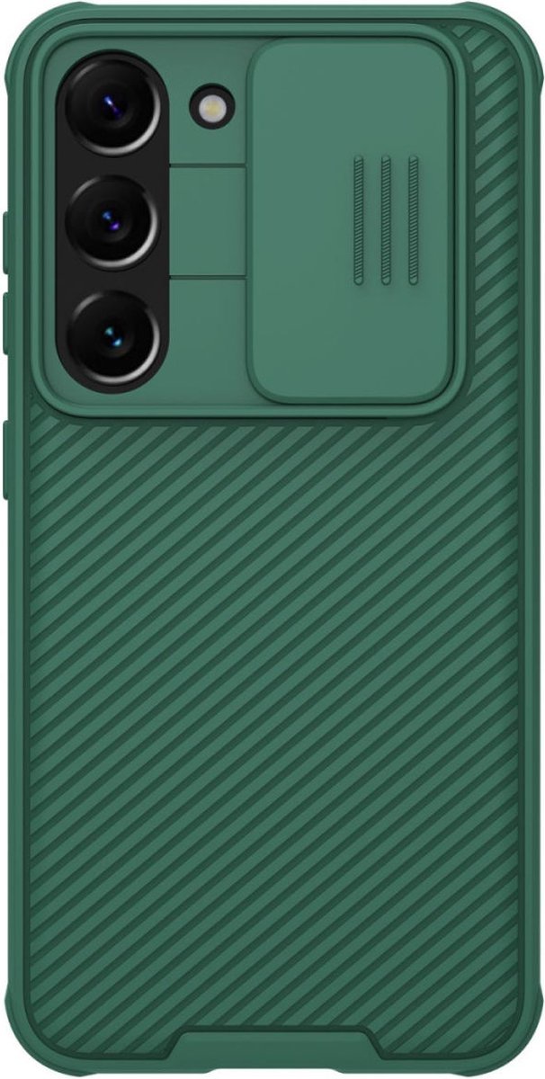 Geschikt voor Nillkin Samsung Galaxy S23 CamShield Hoesje met Camera Slider Groen