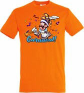T-shirt Carnavalluh | Carnaval | Carnavalskleding Dames Heren | Oranje | maat XL