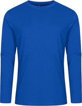Kobalt Blauw t-shirt lange mouwen merk Promodoro maat S