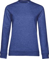 Sweater 'French Terry/Women' B&C Collectie maat L Heather Kobaltblauw