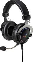 Renkforce RF-GH-300 Over Ear headset Gamen Kabel 7.1 Surround Zwart Microfoon uitschakelbaar (mute), Volumeregeling