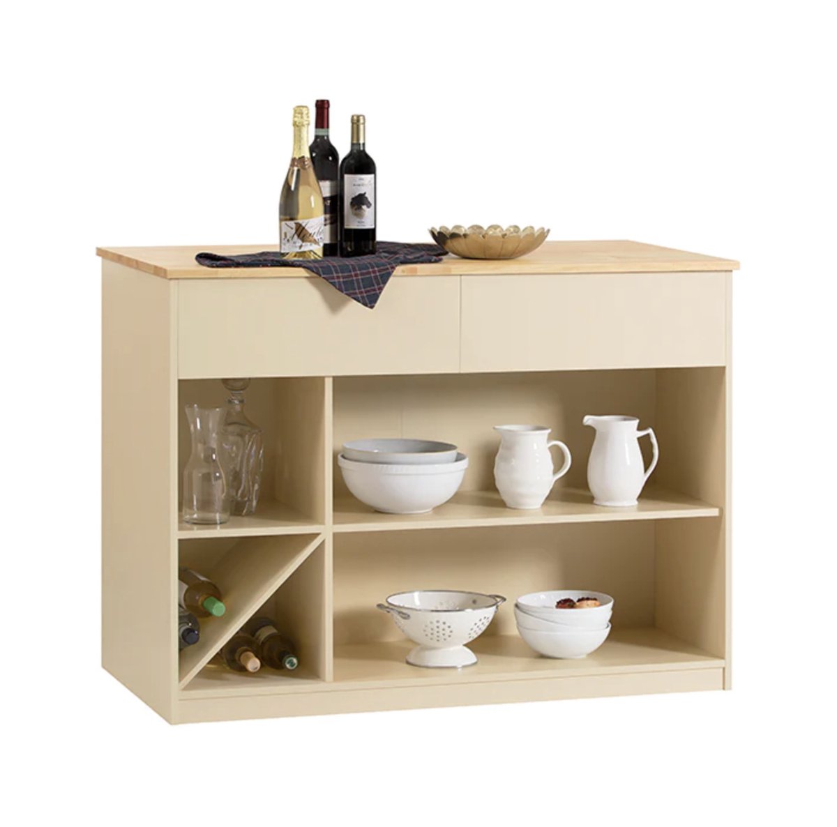 Simpletrade - Keukenkast - Ladekast - Buffet - 120x90x60cm - Creme