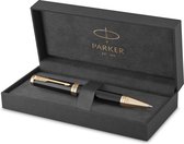 Parker Ingenuity Balpen | Core-collectie | Zwart met gouden afwerking | Zwarte inkt | Medium Punt | Geschenkdoos