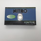 Golfballen 'Nitro ignitor' 12 (4 x 3) witte golfballen met gratis horloge ( om aan de golftas te hangen) in doos