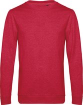 Sweater 'French Terry' B&C Collectie maat S Heather Rood