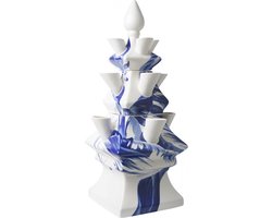 Tulpenvaas Delfts blauw - 33 cm - 3 delig - Janny van der Heijden - Cadeau voor moeder - cadeau vrouw populair