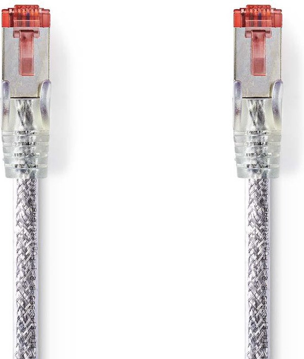 Nedis CCGP85221TP10 Cat6 S/ftp-netwerkkabel Rj45 Male - Rj45 Male 2,0 M Transparant