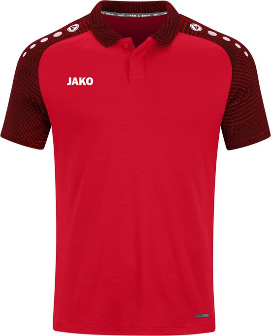 JAKO Polo Performance Rood-Zwart Maat XL