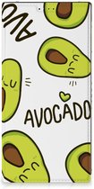 Mobiel Bookcase Valentijn Cadeautje Haar amsung Galaxy S23 Ultra Smart Cover Hoesje Avocado Singing
