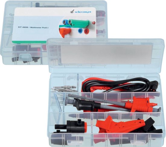 Adaptador de pinza amperimétrica PeakTech 200 A CA (corriente alterna) para multímetro digital, 1 pieza, P 4200, azul