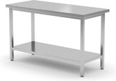 Centrale Werktafel met een Schap Budget Line – Geschroefd - Diepte: 600 Mm - HENDI - Budget Line - 800x600x(H)850mm - 817100 - Horeca & Professioneel