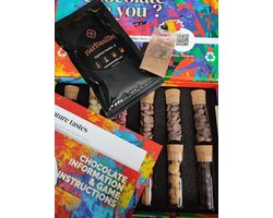 iChoc Experience Box Love Edition - Chocoladespel voor koppel - 12 tubes chocolade soorten 2 cocktail Espresso Martini 1 Snuifpakket