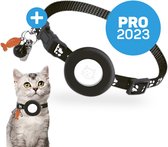 Vulpes Pets® Kattenhalsband geschikt voor Apple AirTag - Apple Airtag Kattenband Pro - Veilig, lichtgewicht, reflecterend & comfortabel - Anti-kras en Waterbestendig - Incl. 3 Accessoires - 22-34.2 CM - One Size