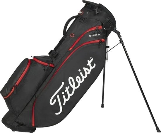Titleist Players 4 Stadry Standbag Sac de golf, noir/rouge
