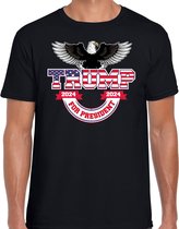 Bellatio Decorations T-shirt Trump heren - american eagle - grappig/fout voor carnaval L