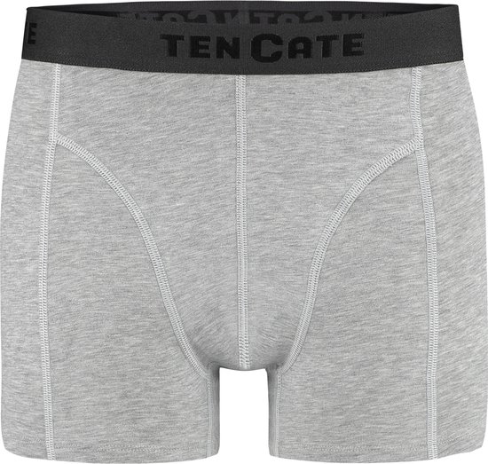 Basics shorts light grey melee 2 pack voor Heren | Maat L