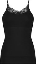 ten Cate Basics spaghetti top lace zwart voor Dames | Maat XXL