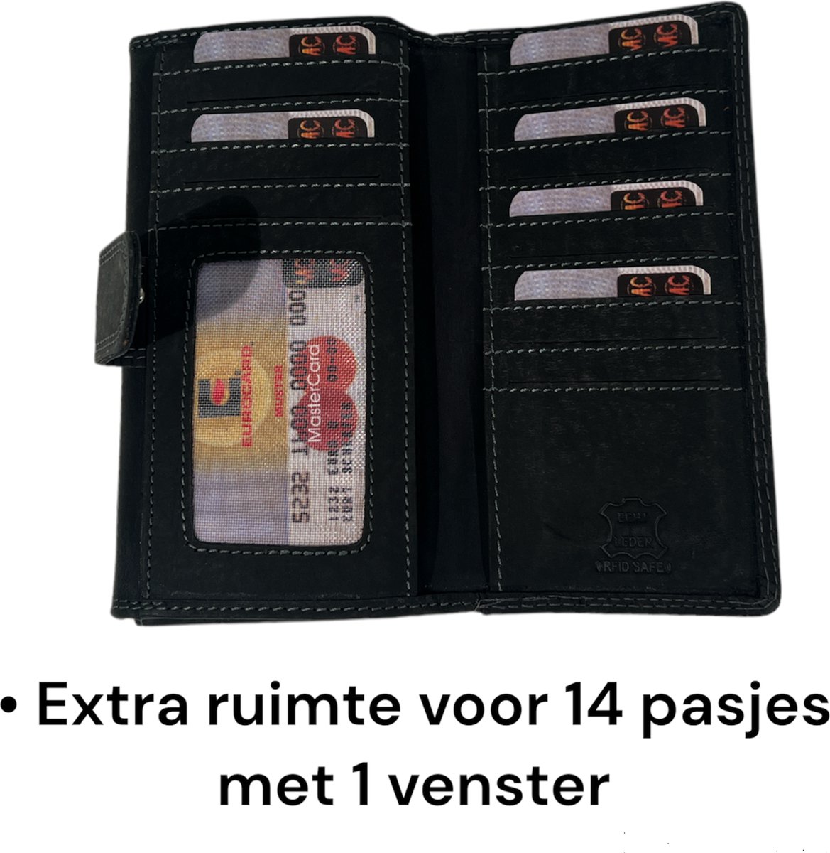 Braun Büffel Arezzo Portemonnee RFID-bescherming Leer 19 cm