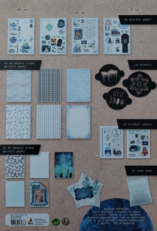 Deco time papieren knutselset scrapbook kaarten maken bol