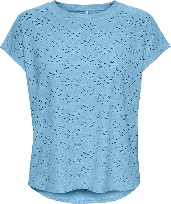 ONLY Top Manica Corta Donna - Maglietta Semplice, Scollo Rotondo, 94% Poliestere 6% Elastan - Foto 5