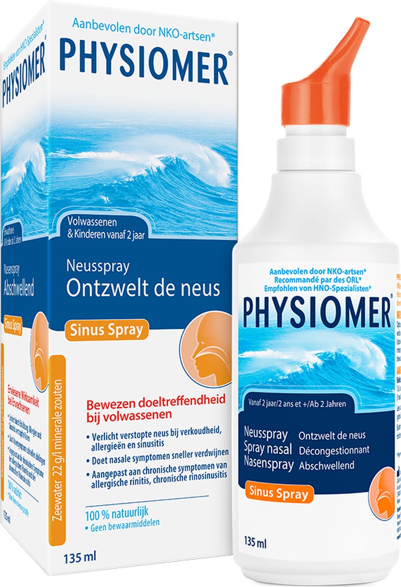 Physiomer Sinus Spray Nasal Décongestionnant 135ml