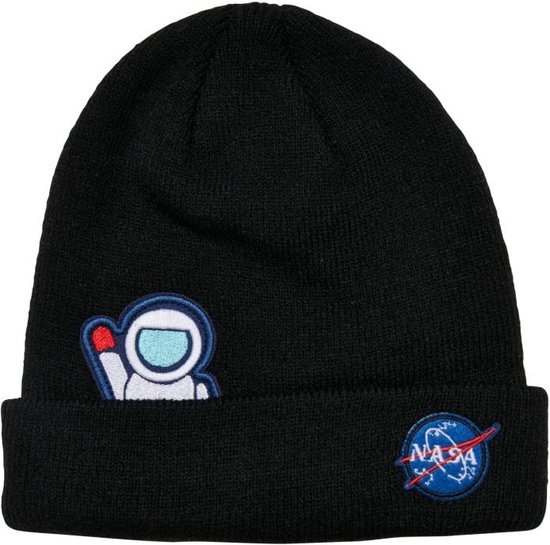 Mister Tee Unisex Set In Pile NASA – Scalda Collo E Guanti Con Logo Ricamato, Per Inverno E Attività Outdoor