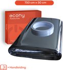 Econy Radiatorfolie – 750cm x 50cm – Dubbelzijdige tape – Radiatorfolie op radiator – Isolatiefolie radiator