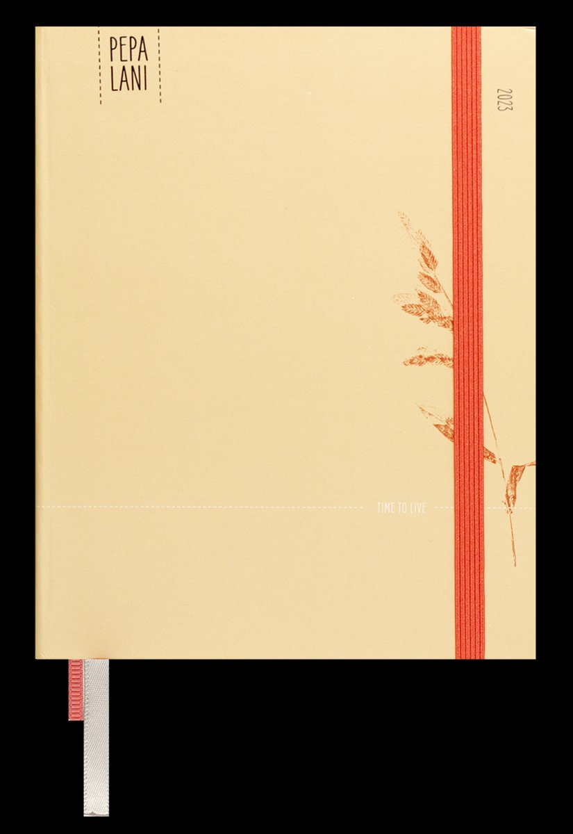 Pepa lani diary 2023 flower A5 - champagne FSC