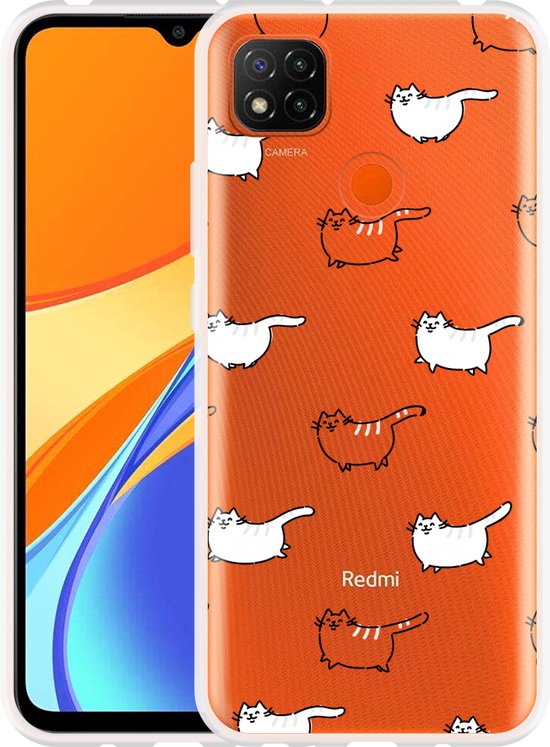 Xiaomi Redmi 9C Hoesje Love my Cat Designed by Cazy