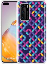 Huawei P40 Hoesje Abstractie Designed by Cazy