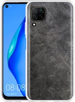 Huawei P40 Lite Hoesje metaal structuur Designed by Cazy