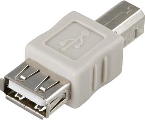 DELTACO USB-56 adapter - USB 2.0 - Type A vrouwelijk naar Type B ...