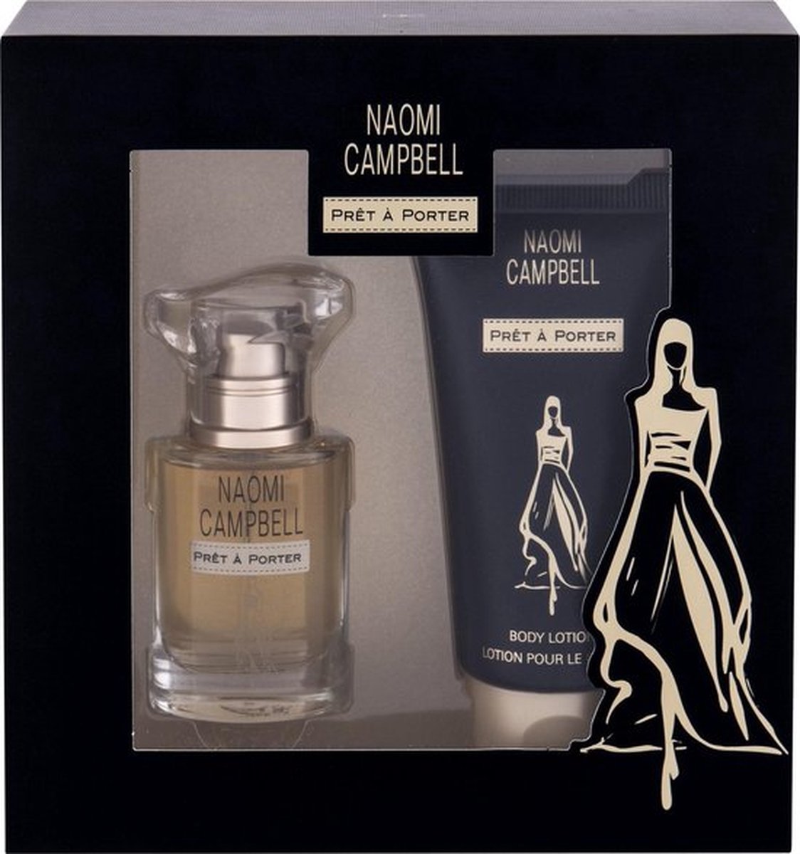 Naomi Campbell Pret A Porter Silk Collection Gift Set edt 15ml +BL 50ml
