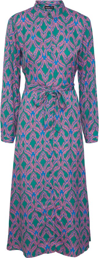 PIECES Maat XS PCASHLEY LS MIDI SHIRT DRESS D2D Dames | bol