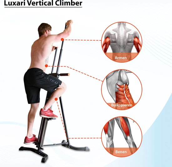 Luxari Mountain Climber Pro Reglable 185 205 cm Grimpeur vertical Stepper . bol