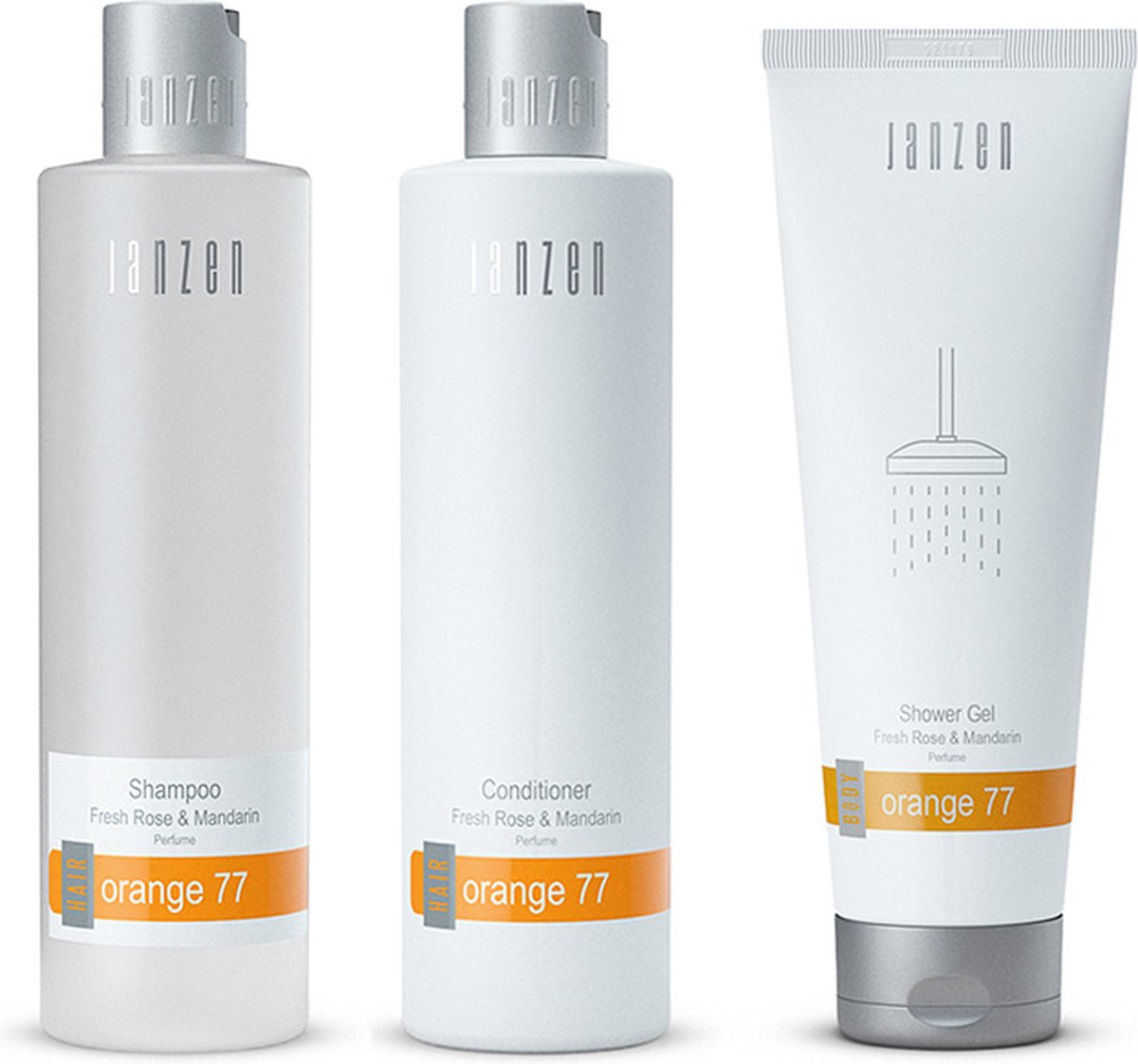 Janzen Set Orange 77 - Shampoo + Conditioner + Showergel