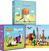 CuBirds + Wild Cards + CuboSaurus - 3 kaartspellen van Kristiaan der Nederlanden