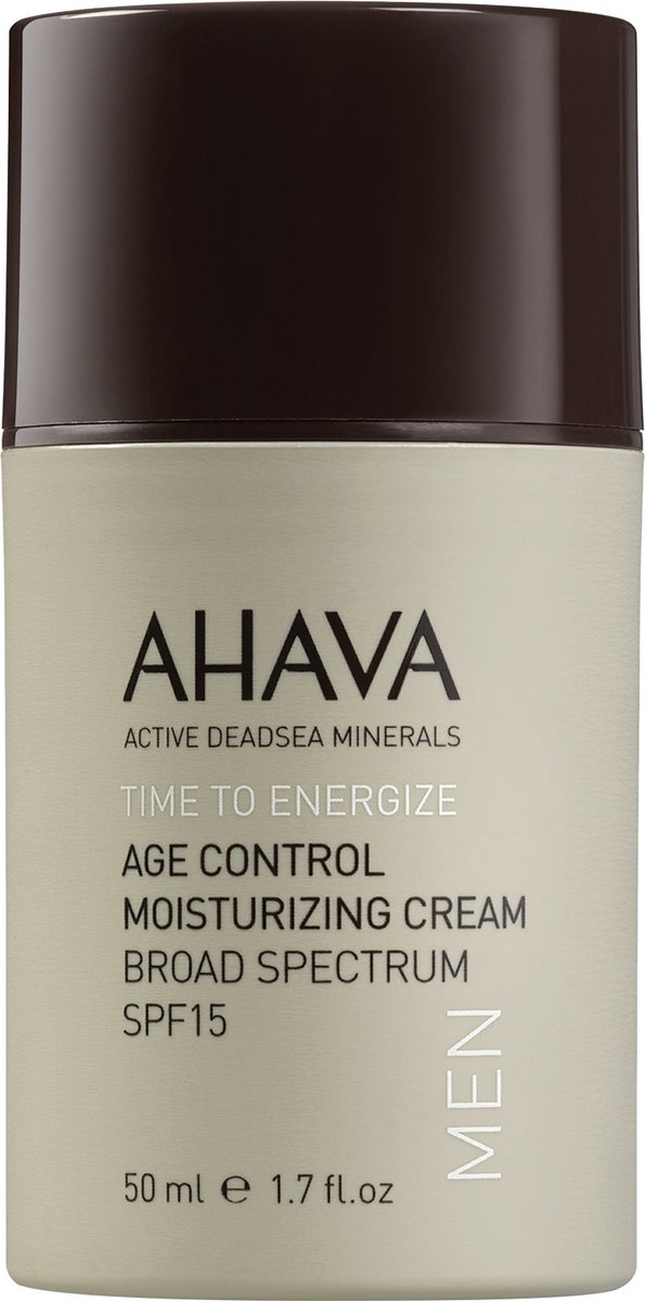 AHAVA MAN Age Control Hydraterende Crème - Langdurige Hydratatie & SPF-15 | Vroegtijdige Veroudering Bescherming | Anti-Rimpel Dagcrème voor Mannen | Moisturizer voor een droge huid & gezicht | Anti-Aging - 50ml