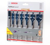 Bosch 7-delige speedborenset Self Cut Speed 0 inclusief verlenging (152 mm)