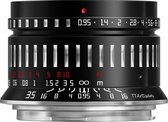 TT Artisan - Cameralens - 35mm F/0.95 APS-C voor Canon R, zwart + zilver