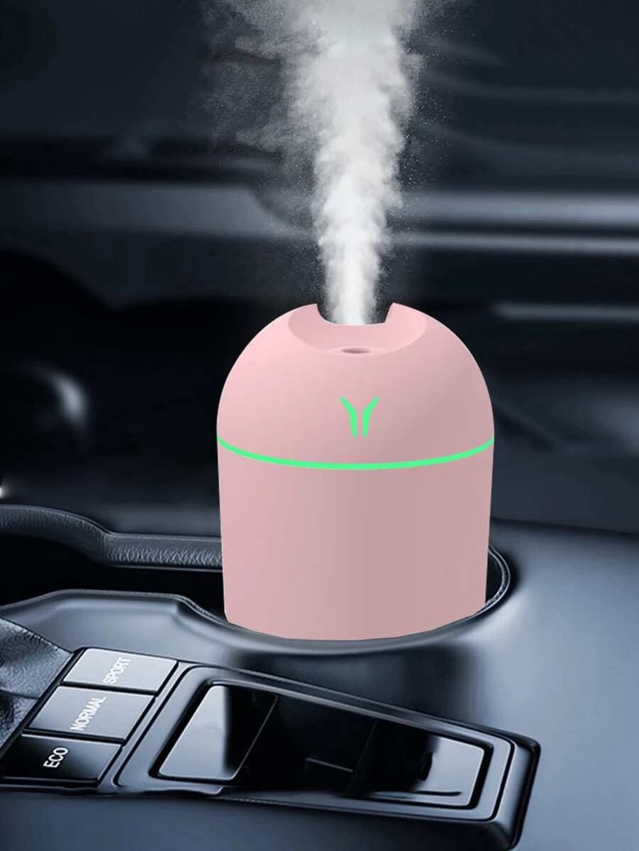Minimalistische autobevochtiger - lucht bevochtiger - mini diffuser - stoom - diffuser luchtbevochtiger - humidifier - voor in de auto - voor thuis - mini - roze