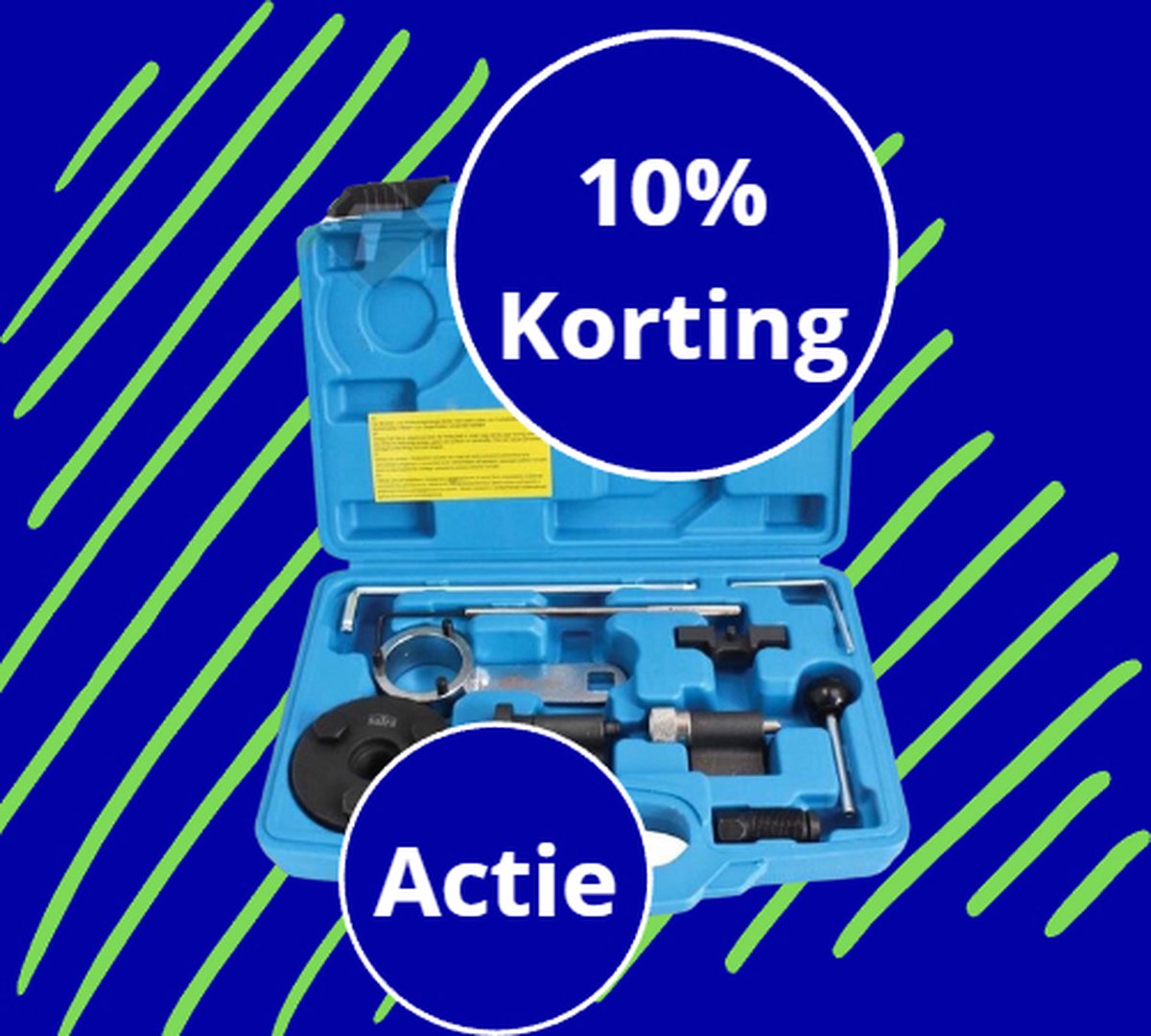 vag 1.6 en 2.0 tdi common rail - bluemotion - nokkenas pin - krukaspoelie borggereedschap - spanrol borggereedschap - balansas gereedschap