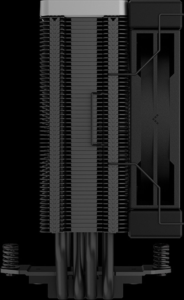 Deepcool Ak400 Zero Dark 4X Heat Pipe All Black Single Tower Cpu Air Cooler, 1X - afbeelding 5
