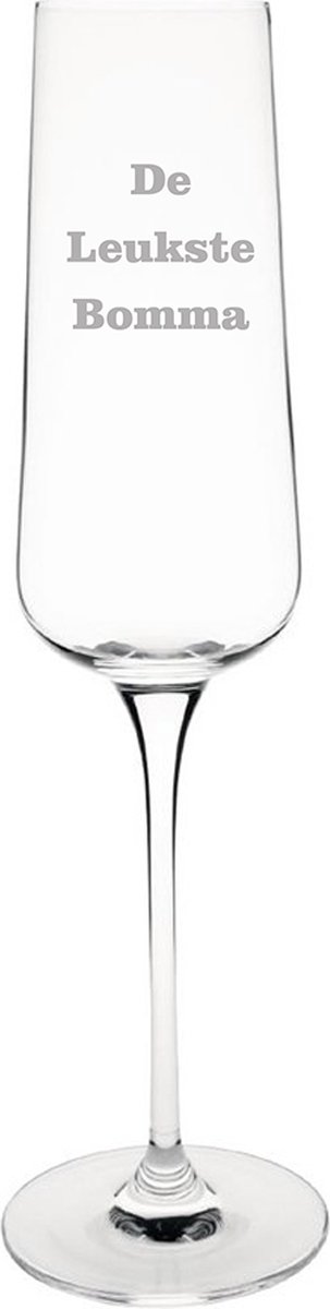 Champagneglas gegraveerd - 27cl - De Leukste Bomma