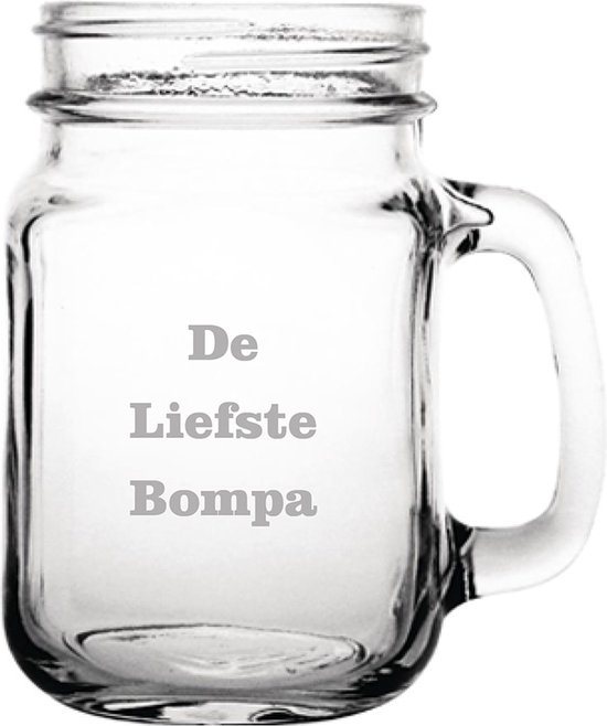 Drinkglas gegraveerd - 45cl - De Liefste Bompa