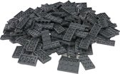 100 Bouwstenen 2x4 plate | Donkergrijs | Compatibel met Lego Classic | Keuze uit vele kleuren | SmallBricks