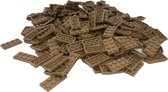 Plaque de 100 Bouwstenen 2x4 | bronzage foncé | Compatible avec Lego Classic | Choisissez parmi plusieurs couleurs | PetitesBriques