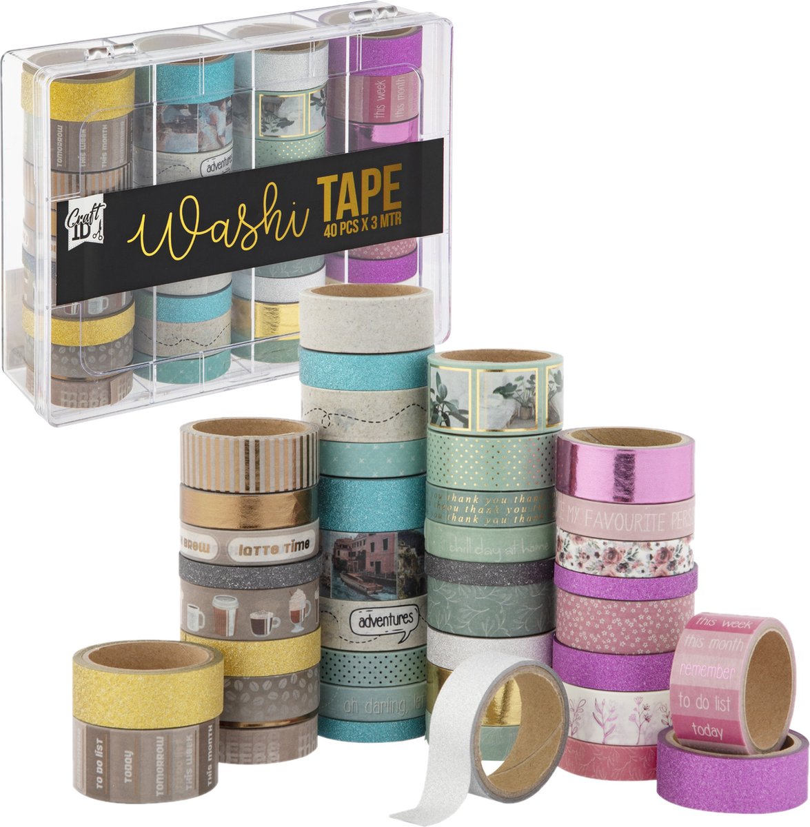 Craft Sensations Washi tape 10-pack Mix