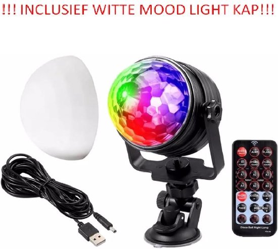 Discolamp met Afstandsbediening - Discobal voor Kinderen en Volwassenen – Discoverlichting - Disco Bal - Feestverlichting - Disco Lamp