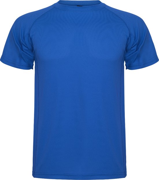 Kobalt Blauw unisex sportshirt korte mouwen MonteCarlo merk Roly maat XL